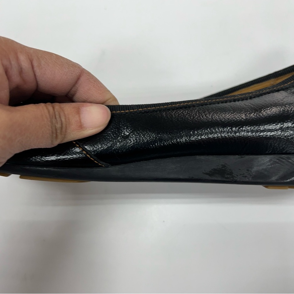 Salvatore Ferragamo Patent Leather Ballet Flat Shoes Size 8.5 - Picture 13 of 15